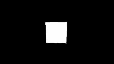 Subpixel-corrected flatshaded cube on Hercules