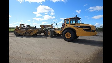 Volvo A45G FS articulated truck with K-Tex 1237 scraper pan!