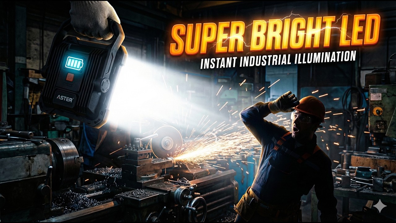 24V AC/DC LED Safety Flood Light | Back Choke Model | Industrial Inspection Light | Aster Lite