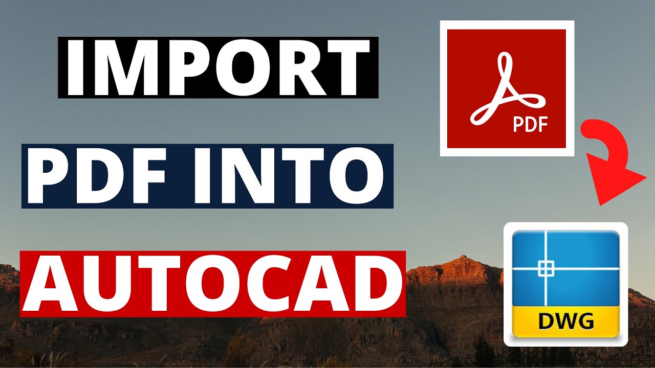 Импорт пдф в Автокад. Import pdf to AUTOCAD. Pdf import