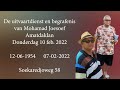 De uitvaartdienst en begrafenis van Mohamad Joesoef Amatdaklan. Donderdag 10 feb. 2022.