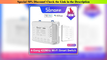 Sonoff 4chpror3 4 — Best Price (2025): Sonoff 4chpror3 4 Gang 433mhz RF Smart Switch