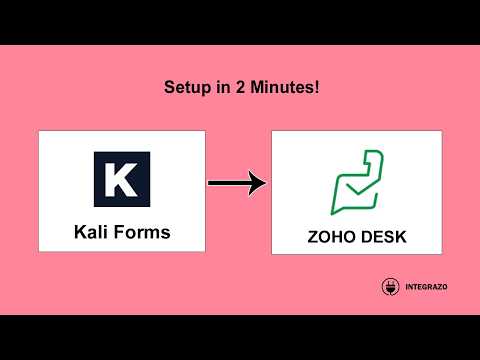 Kali Forms to Zoho Desk Integration in WordPress (Free Plugin) | Integrazo