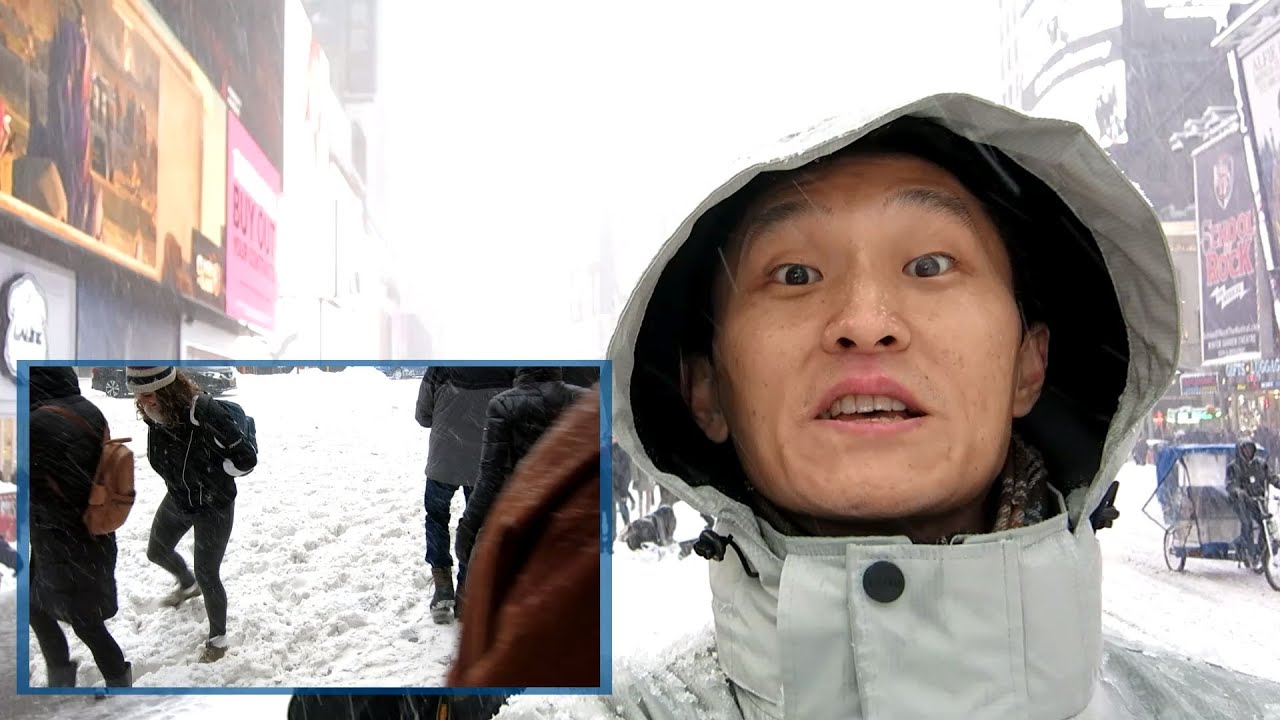 NY's first snowfall of 2016 is a freaking blizzard