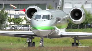 Gulfstream Aerospace G-IV VQ-BMT Take Off at Airport Bern-Belp