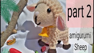 خروف كروشيه الجزء الثاني how to crochet sheep tutorial amigurumi part 2