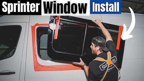 Step By Step Window Install For Mercedes Sprinter | Serg Supply Shop Build
