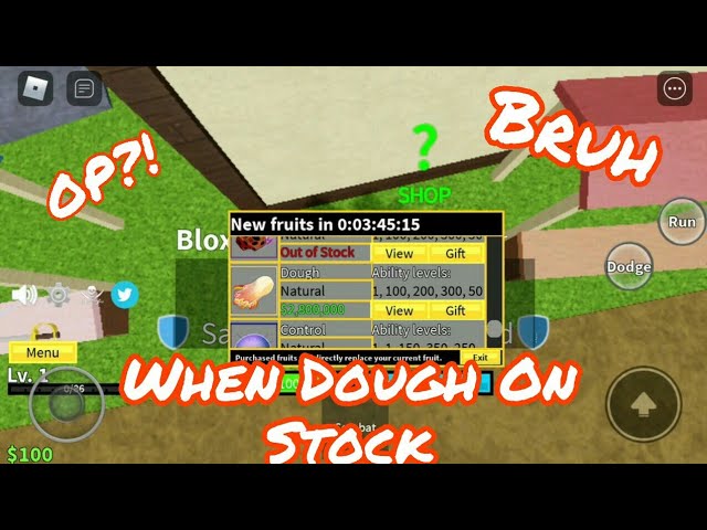 Dough & Phoenix on Stock in Blox Fruits #BloxFruit #BloxFruitStock #Do