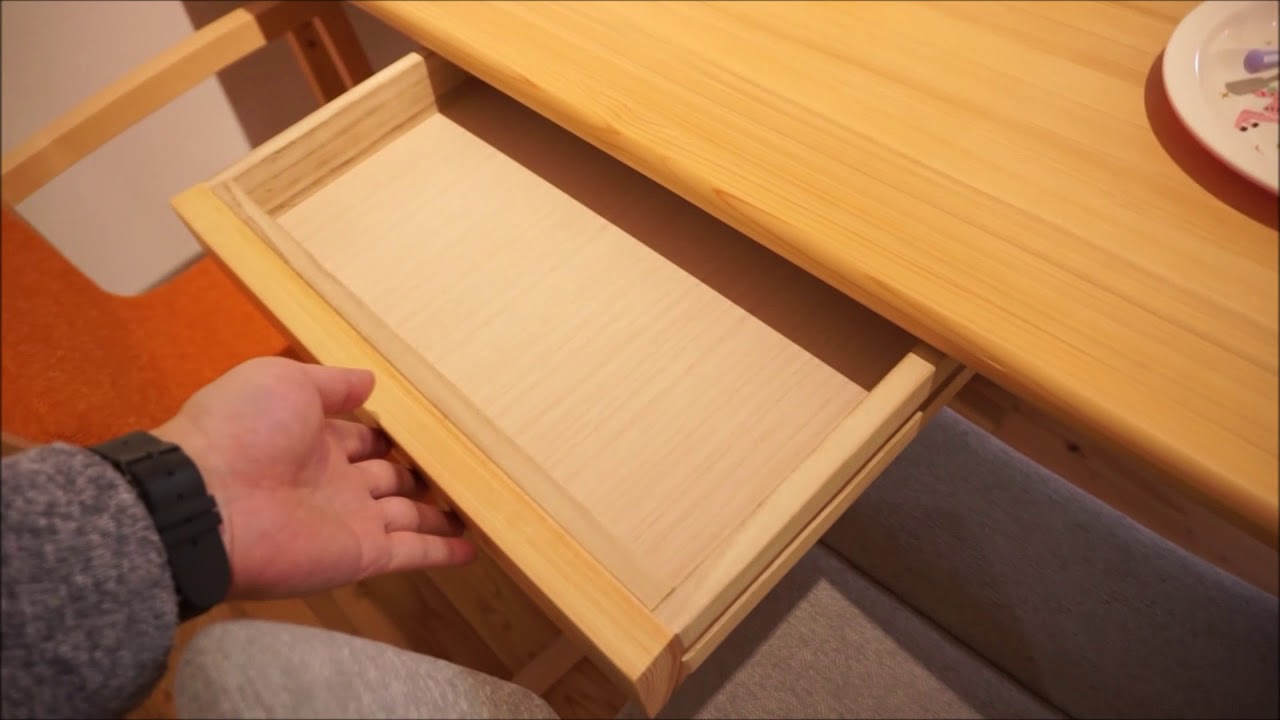 なごみヒノキダイニングテーブル170×90 高さ72センチ | 大川家具ドット