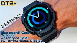 Dt2 plus 3D glass Display 1.19inch 390Mp | Crown Aktif Bisa nganti case outdoor Ip68 new 2021