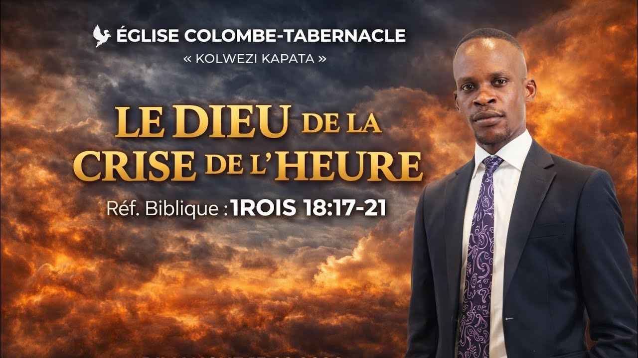 DIMANCHE 15.02.2026   SUJET ; LE DIEU DE LA CRISE DE L'HEURE   MINISTRE  JACQUES TSHUNZA