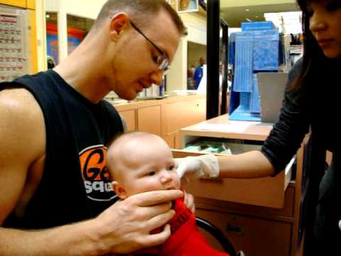 Maddy gets her ears pierced.