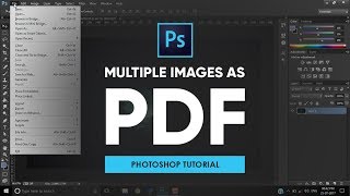Export Multiple Images as PDF | Photoshop Tutorial screenshot 3