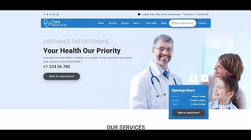 Responsive Health & Clinic Website Template | Medical HTML5 Template for Doctors & Hospitals