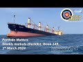Weekly markets checklist week 149 1st march 2024