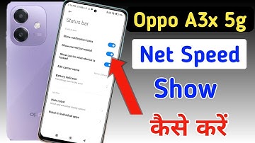 Oppo a3x 5g me net speed show kaise kare/Oppo a3x 5g net speed setting/data speed