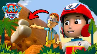 giant dino bone rescue skye saves day paw patrol compilation