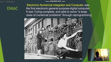 Summary of the first generation computers