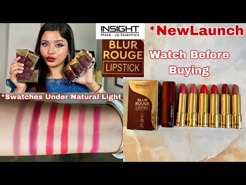 *NEW Insight Blur Rouge Lipstick All Shades Swatches & Honest Review||Wear Test||Watch Before Buying