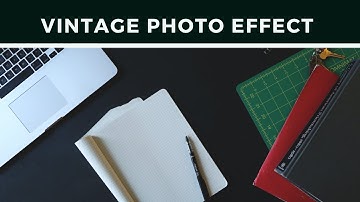 How To Create a Washed Out VINTAGE Matte Photo Effect photoshop