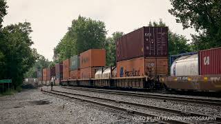A westbound Norfolk Southern intermodal at Taswell, IN A westbound Norfolk Southern intermodal at Taswell, IN