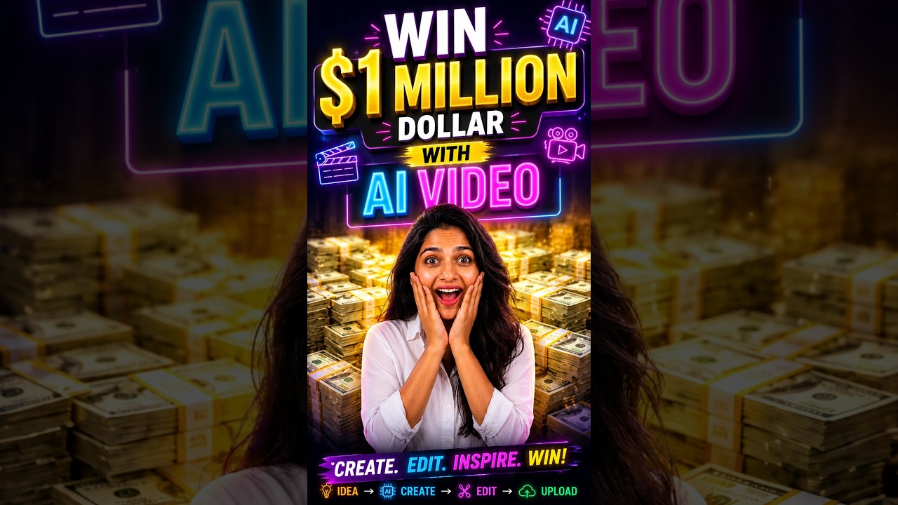 Create an AI Video & Win $1 MILLION! #gemini #googleveo3 #higgsfield #magwilstudio