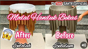 TUTORIAL CARA BUAT POT DARI KAIN HANDUK BEKAS.