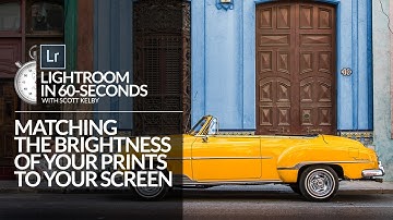 Lightroom in 60-Seconds: Getting Your Prints to Match Your Screen (The Easy Way)