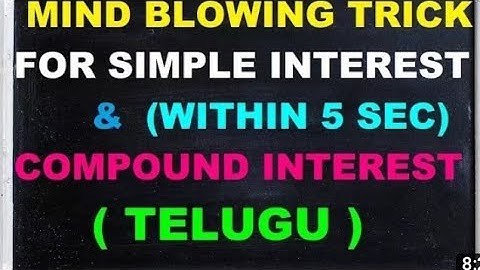 SI and CI difference amazing logic by Nagaraju sir(KNR)