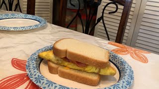 How To Make A Breakfast Sandwich | Vlog #1