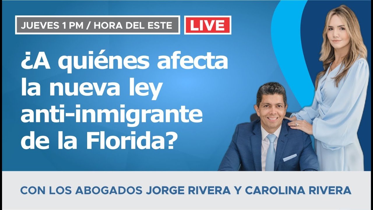 A quiénes afecta la nueva ley antiinmigrante de la Florida? YouTube