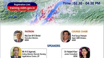 FLOOD MANAGEMENT USING REMOTE SENSING , GIS AND BATHYMETRY.| NIDM | MHA | 2021 | DISASTER IN INDIA |