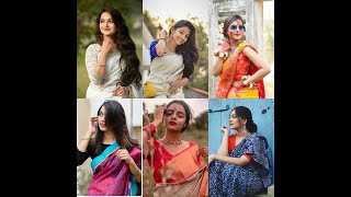 30 Pictures Of Saree Posesaree Photoshoot Ideas For Girls.