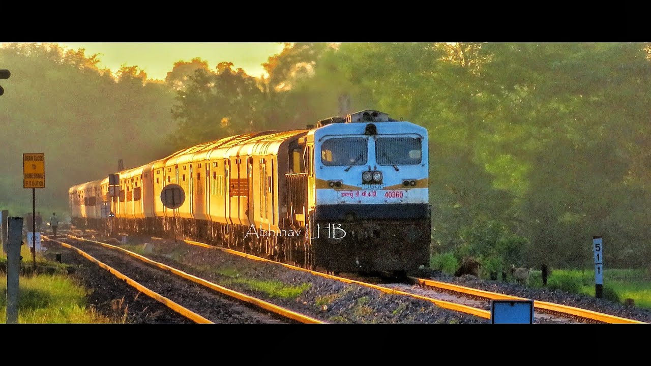 BRAHMAPUTRA MAIL SPECIAL TRAIN LHB Rake tows ICF INSPECTION CARRIAGE