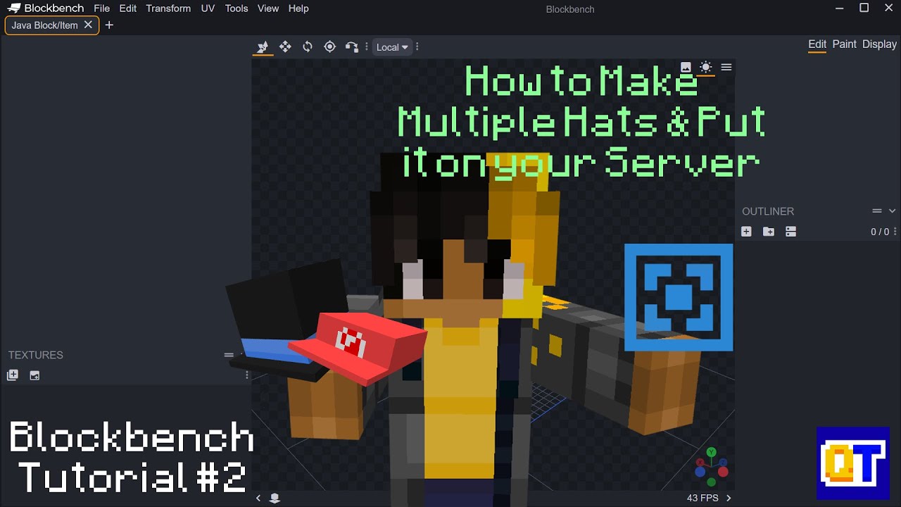 Blockbench Tutorial How To Make Multiple Hats And How To Put It On