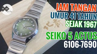 Best Review Vintage Watches Seiko Actus 5 SS Calibre 6106C Movement Legendary of Seiko
