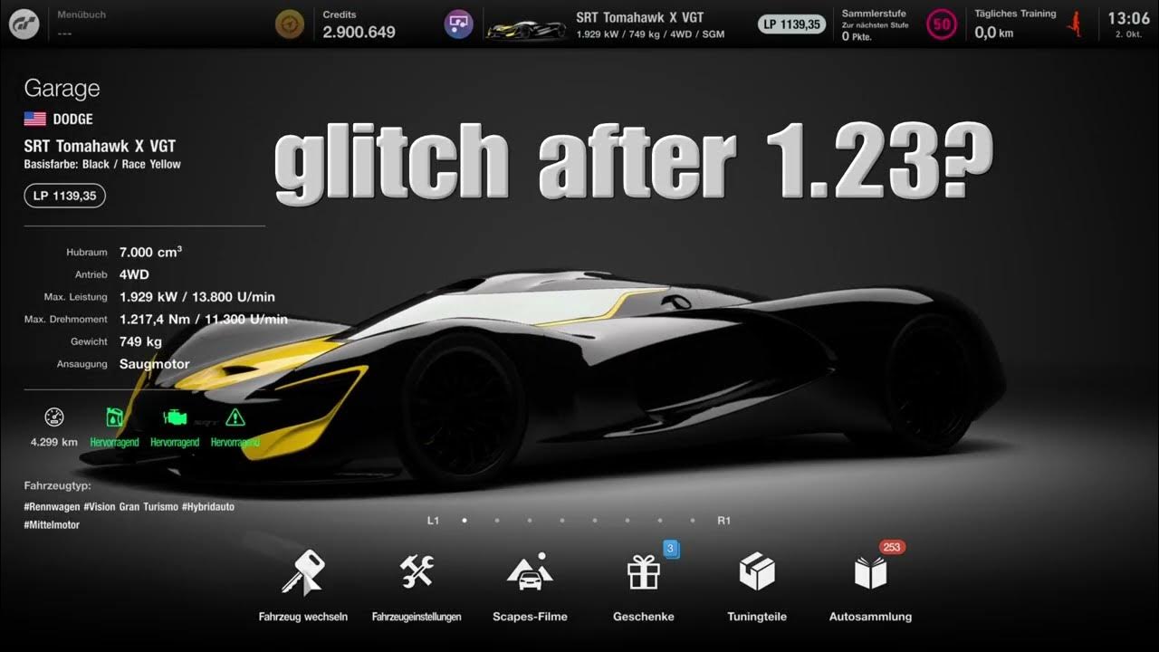 GT7 Tomahawk Glitch still work after Update 1.23 ?? YouTube
