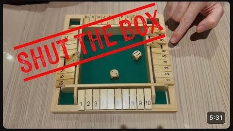 SHUT THE BOX! #boardgames #games #shutthebox 