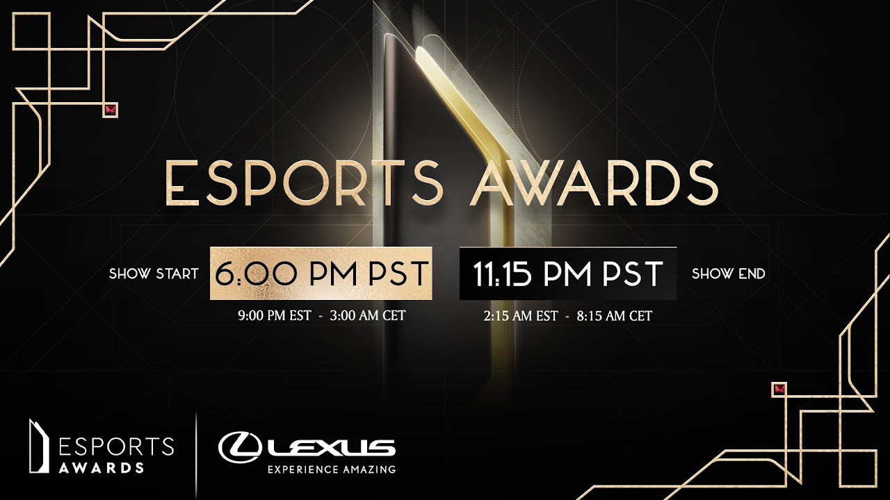 The Esports Awards 2022 Presented by Lexus YouTube