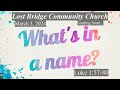 Lost bridge community church service live  march 3 2024  hugh wagner