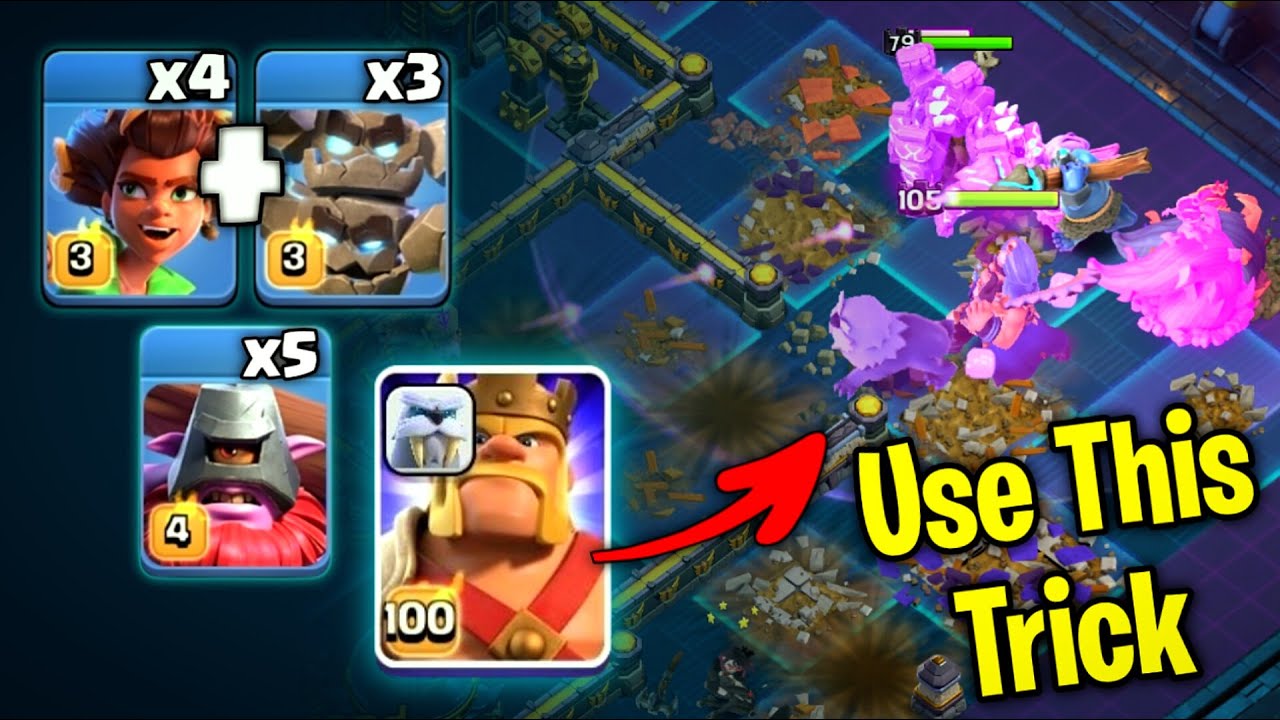 INSANE Meteor Golem Root Rider Attack | RC Charge + Throwers | Best  Clash of Clans attack Strategy
