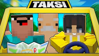 Minecraft'ta 24 SAAT BOYUNCA TAKSİCİLİK YAPTIM! 🚕