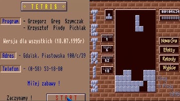 AMIGA Tetris 1 I PD CLONE Grzegorz Szymczak GREG Krzysztof Pichlak Pivdy POLISH POLAND PL EAB ABIME
