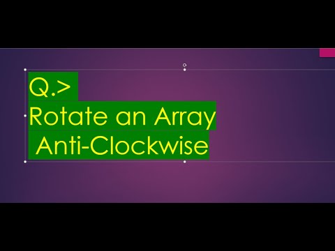 Rotate Array | GFG | DSA in JAVA.