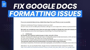 How To Fix Google Docs Not Working & Formatting Issue | Google Docs Error [Problem Solved]