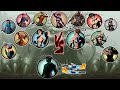 Shadow vs all tournament characters with fire lightning sword