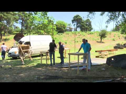 10.07.2017 რუსთავის კულტურისა და დასვენების პარკში მოქანდაკეთა სიმპოზიუმისთვის მზადება მიმდინარეობს