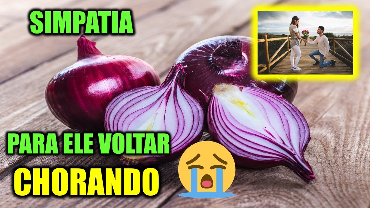 Simpatia da CEBOLA Para o AMOR VOLTAR Chorando e Vim Rápido Atrás de ...