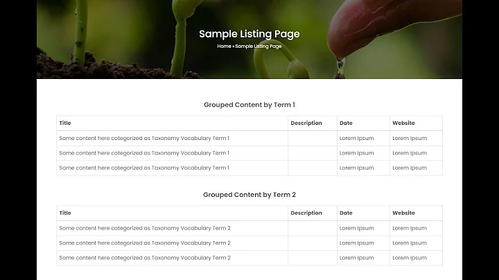 Drupal 9/8 Views - How to Group Contents categorized by Taxonomy Terms: Series 1