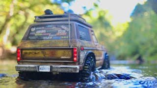 Traxxas Trx4 Bronco;  Deconstructed Tressle Bridge!  (w/music)
